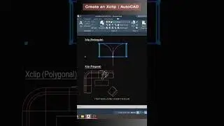 How to create an XCLIP in AutoCAD? | XCLIP Command | Tips & Tricks #shorts #autocad #cad #design