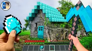 Minecraft in Real Life POV DIAMOND VILLAGER HOUSE in Realistic Minecraft Animation 創世神第一人稱真人版