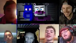 FNAF SISTER LOCATION SONG | You Cant Hide [Minecraft Music Video] by CK9C [REACTION MASH-UP]#1890