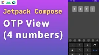 jetpack compose otp view | android compose otp view | android jetpack compose otp view example