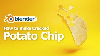 How to make Potato Chip Crumbs and Cracks using Blender Addon Cell Fracture