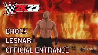 WWE 2K23 Brock Lesnar Full Official Entrance!