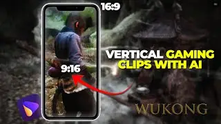 How to make vertical gaming clips with AI | Uniconverter Auto Crop Tool