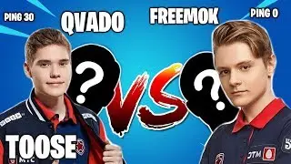 FREEMOK И PATE1K С ПИНГОМ 0 ИГРАЮТ ПРОТИВ TOOSE И QVADO 2X2 БОКСФАЙТ