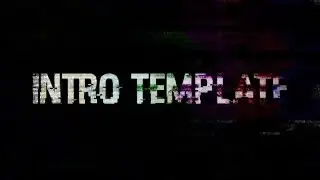 Glitchy INTRO TEMPLATE #2 | Sony Vegas Pro 13.0 |