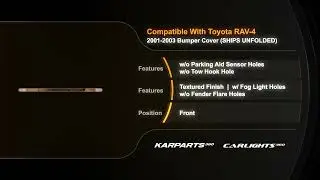 For Toyota RAV4 Bumper Cover 2001 2002 2003 Front CAPA