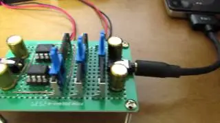 hand-made 3-band audio equalizer