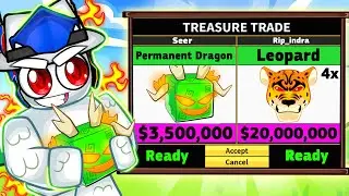 Trading PERMANENT DRAGON Fruit For 24 Hours! (Blox Fruits)