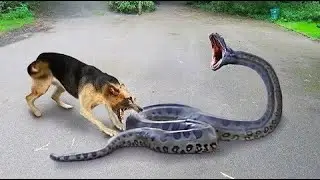 You have never seen such a dog vs snake fight