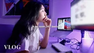 a week just me alone working, snacking, & watching anime