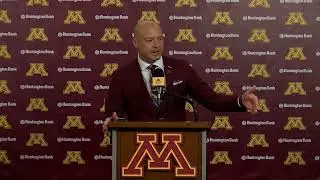 Press Conference: P.J. Fleck on Gophers 