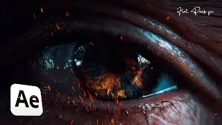 SEAMLESS 3D Fire Eye Zoom Transition // After Effects 2021