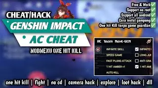 Cheat Genshin Impact android (AC TEAM) support all android +ModMenu tanpa script game guardian