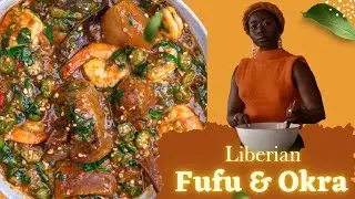 Making Authentic Liberian Fufu and Okra While Deep Cleaning My House