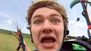 Using A Parachute Off A Mountain
