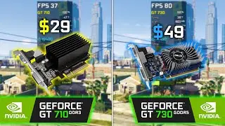 GT 710 DDR3 vs GT 730 GDDR5 - Test in 7 Games