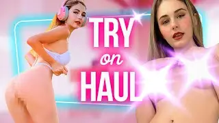 (4k) Transparent Lingerie Try on haul | Sheer try on review | See through | Micro Bikini 2025