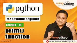 Print Function in Python | Python Print Function Syntax & Use | Python for beginner - #lecture10