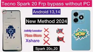 Tecno Spark 20/20c frp Bypass | Tecno Spark 20c Bypass FRP Google Account Lock 2024