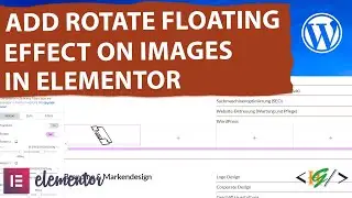 How to Add Rotate Floating Effect on Image in Elementor WordPress | Rotate X | Rotate Y | Rotate Z