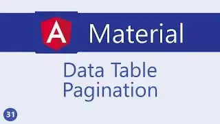 Angular Material Tutorial - 31 - Data table Pagination