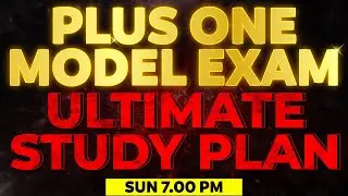 Plus One Model Exam Ultimate Study Plan | Exam Winner +1