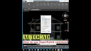 How to use Superhatch command in AutoCad