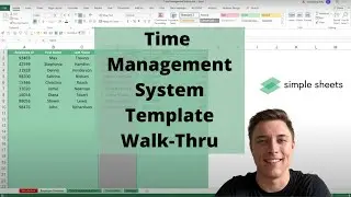 Time Management System Excel Template Step-by-Step Video Tutorial by Simple Sheets