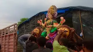 Durga Idol Transporting 2021 | Durga Mata Transporting From Nagole Rahul Kalakar | Mini Dhoolpet