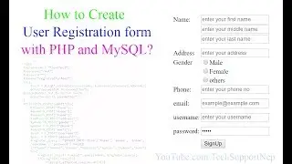 How to Create User Registration form with PHP and MySQL? [With Source Code]