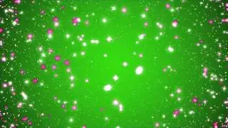 Green Screen Background Footage Space Stars - Green Screen Star Particles Effects Free