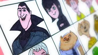 Drawing Hotel Transylvania Movie Characters : Dracula Mavis Johnny Ericka
