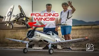 HUGE 250cc RADIAL ENGINE Corsair, FIRST FLIGHT!