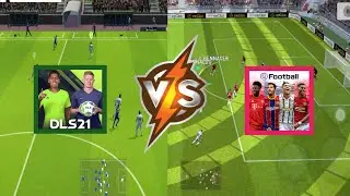 DLS 21 VS PES 21 Mobile Gameplay Comparison