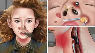 ASMR the best treatment for girls advised large nose, inverted nails, crossed teeth, deep cleaning