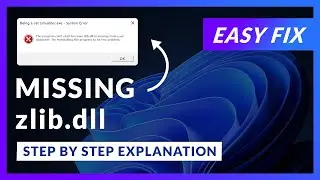 zlib.dll Error Windows 11 | 2x FIX | 2023