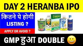 Day 2 Subscription Status: Heranba Industries IPO | Latest GMP Heranba IPO | Apply or Avoid |