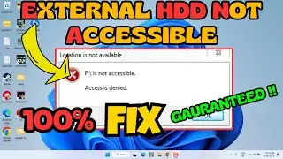 External HDD not accessible Fix