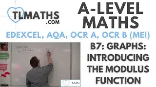 A-Level Maths: B7-05 Graphs: Introducing the Modulus Function