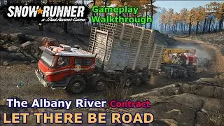 SnowRunner - Let There be Road | The Albany River & Burned Forest Contract  Ontario, Canada Phase 9