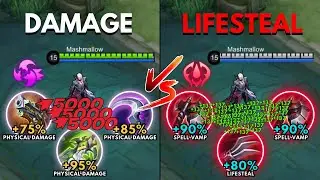 Arlott Damage Build vs Arlott Lifesteal Build