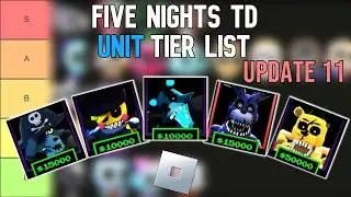 Five Nights TD Tier List – Update 11