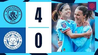 HIGHLIGHTS | WSL | Man City 4-0 Leicester | Shaw, Hemp & Hasegawa goals!