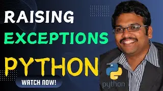 RAISING EXCEPTION IN PYTHON (RAISE KEYWORD) WITH EXAMPLE IN PYTHON PROGRAMMING || EXCEPTION HANDLING