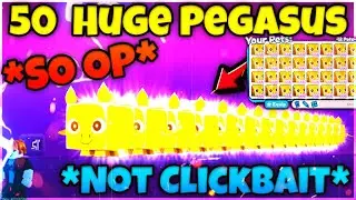 I Accidentally *DUPED* 50 🦄Golden Huge Pegasus🦄 ($1M+) In Pet Simulator X