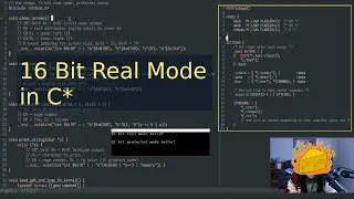 16 Bit Real Mode Example with C/Inline Asm