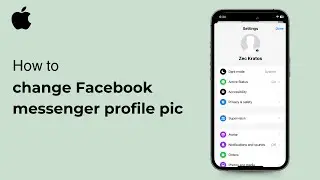How to change Facebook messenger profile pic ( iOS ) 2024