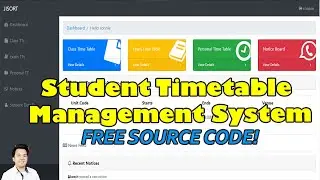 Student Timetable Management System using PHP/MySQL | Free Source Code Download