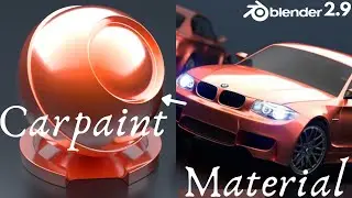 Blender Carpaint Material in blender 2.9 |( Blender Tutorial )