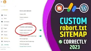 How to Create Custom robots.txt blogger 2023 | Create Sitemap for blogger 2023